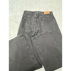 Madewell The Perfect Vintage Wide-Leg Jean Faded Black Denim Womens Size 26P